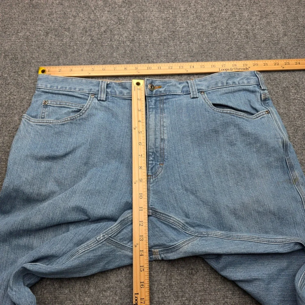 Duluth Trading Co Flex Ballroom Jeans Mens 40x34 Relaxed Fit Stretch Denim Blue